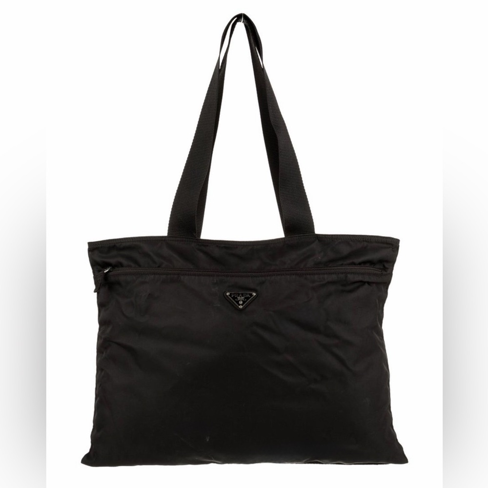 Authentic Prada Tessuto Nero Black Nylon Shoulder Bag/Book Bag Like NEW